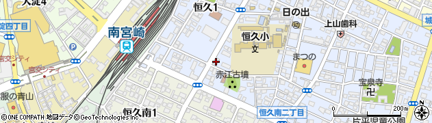 高鍋信用金庫宮崎南支店周辺の地図