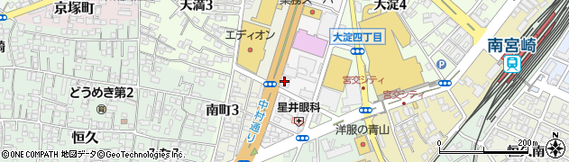 東建コーポレーション株式会社　宮崎支店周辺の地図
