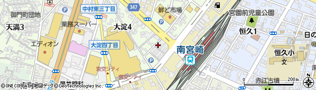 宮崎県バス協会（一般社団法人）周辺の地図