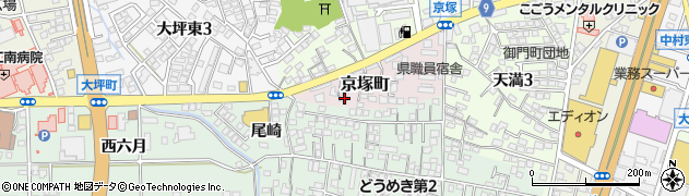 宮崎県宮崎市京塚町154周辺の地図