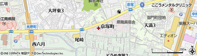 宮崎県宮崎市京塚町157周辺の地図