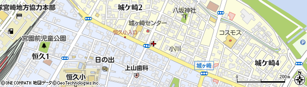 漢方専門薬局宮崎厚仁堂周辺の地図
