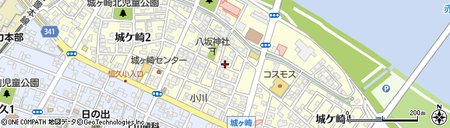 宮崎県宮崎市城ケ崎周辺の地図