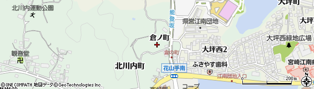 宮崎県宮崎市大坪町（大坪）周辺の地図