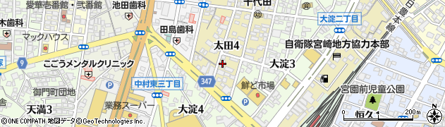 新日本カレンダー販売株式会社　宮崎営業所周辺の地図