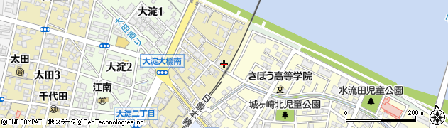 大淀緑地広場周辺の地図