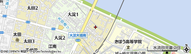 宮崎県宮崎市東大淀周辺の地図