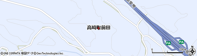 宮崎県都城市高崎町前田周辺の地図