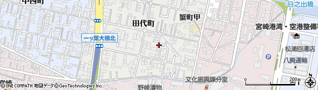 宮崎県宮崎市田代町周辺の地図