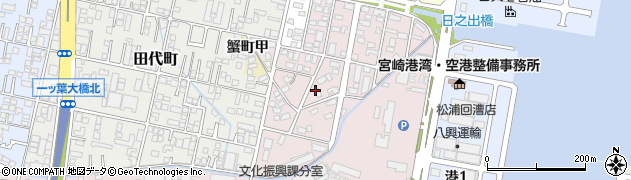 宮崎県宮崎市小戸町周辺の地図
