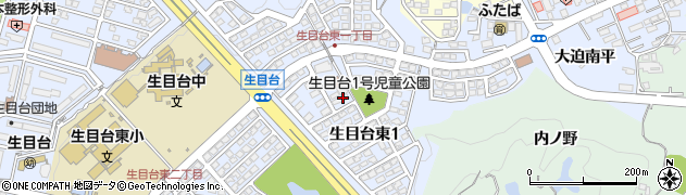 宮崎日日新聞　生目台販売所周辺の地図