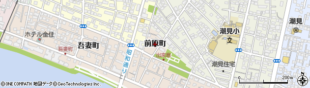 宮崎県宮崎市前原町周辺の地図