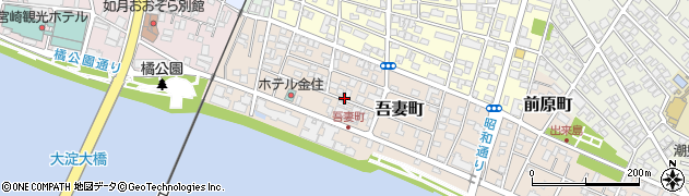 宮崎県宮崎市吾妻町周辺の地図