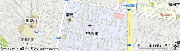 宮崎県宮崎市中西町70周辺の地図