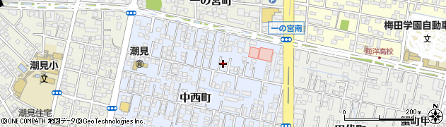 宮崎県宮崎市中西町179周辺の地図