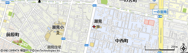宮崎県宮崎市中西町43周辺の地図