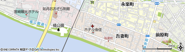 宮崎県宮崎市吾妻町53周辺の地図