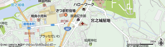宮之城郵便局周辺の地図