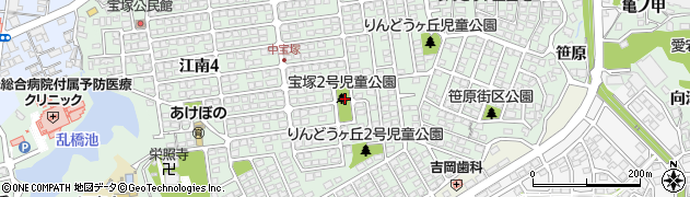 宝塚2号緑地広場周辺の地図