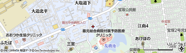 宮崎県宮崎市大塚町（乱橋）周辺の地図