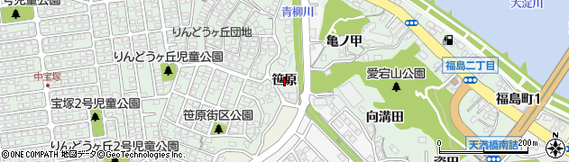 宮崎県宮崎市大坪町（笹原）周辺の地図