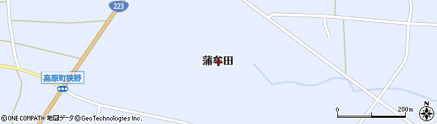 宮崎県西諸県郡高原町蒲牟田周辺の地図