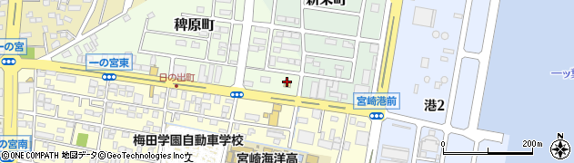 ローソン宮崎稗原町店周辺の地図