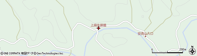 上麻生原橋周辺の地図