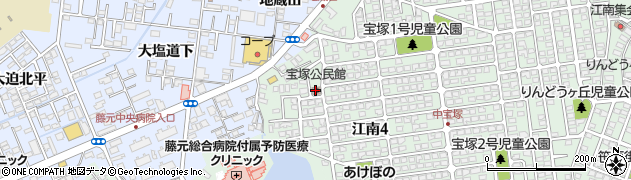 宝塚公民館周辺の地図