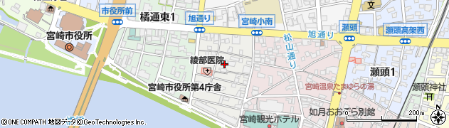 宮崎県宮崎市川原町周辺の地図