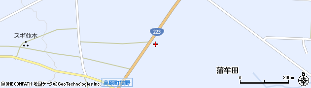 宮崎県西諸県郡高原町蒲牟田4028周辺の地図