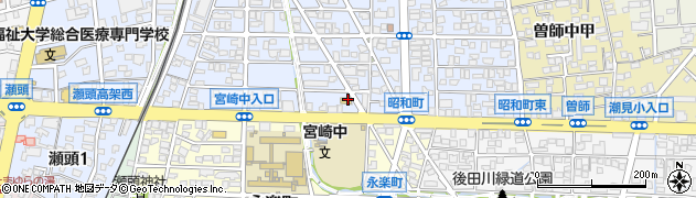セブンイレブン宮崎堀川町店周辺の地図