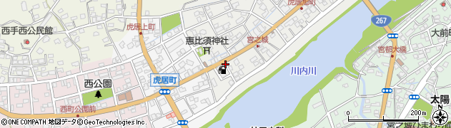 宮之城バスセンター周辺の地図