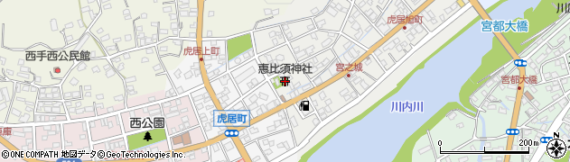 惠比須神社周辺の地図