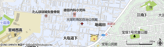 大塚町南区自治公民館周辺の地図