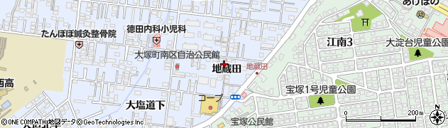 宮崎県宮崎市大塚町（地蔵田）周辺の地図