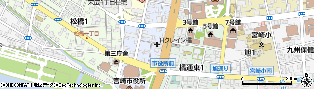 明治安田生命　宮崎第二営業所周辺の地図