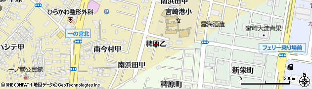 宮崎県宮崎市吉村町（稗原乙）周辺の地図