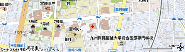 宮崎県警察本部警察安全相談ＦＡＸ周辺の地図