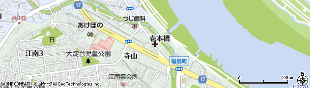 宮崎県宮崎市福島町（壱本橋）周辺の地図