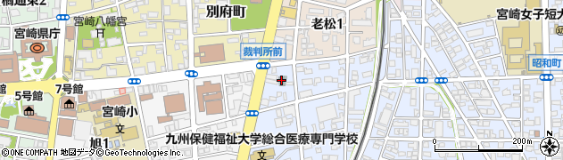 ビジネス宮崎ロイヤルホテルご予約専用周辺の地図