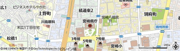 宮崎太陽銀行宮崎県庁共同 ＡＴＭ周辺の地図
