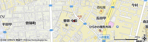 宮崎県宮崎市吉村町（中原甲）周辺の地図