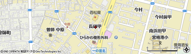 宮崎県宮崎市吉村町長田甲周辺の地図