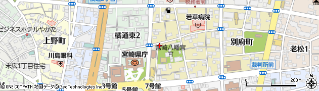 株式会社鴻池組宮崎営業所周辺の地図
