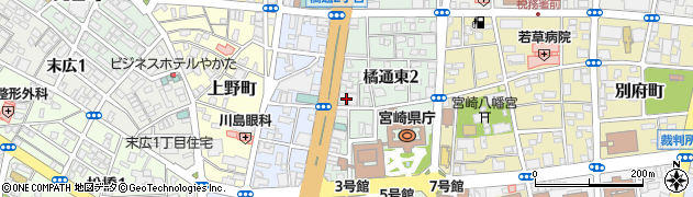 宮崎第一信用金庫　本店・ローン相談室周辺の地図