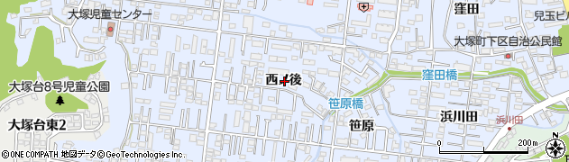 宮崎県宮崎市大塚町西ノ後周辺の地図