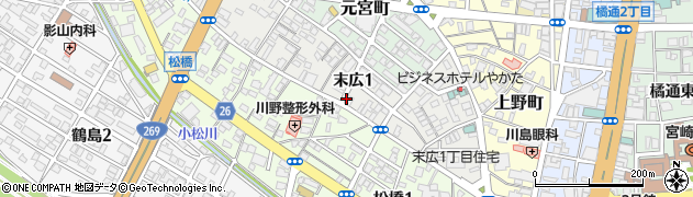 壱岐提燈染物店工場周辺の地図