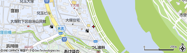 宮崎県宮崎市大塚町（水流）周辺の地図