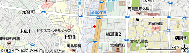 銀座まるかん宮崎店周辺の地図